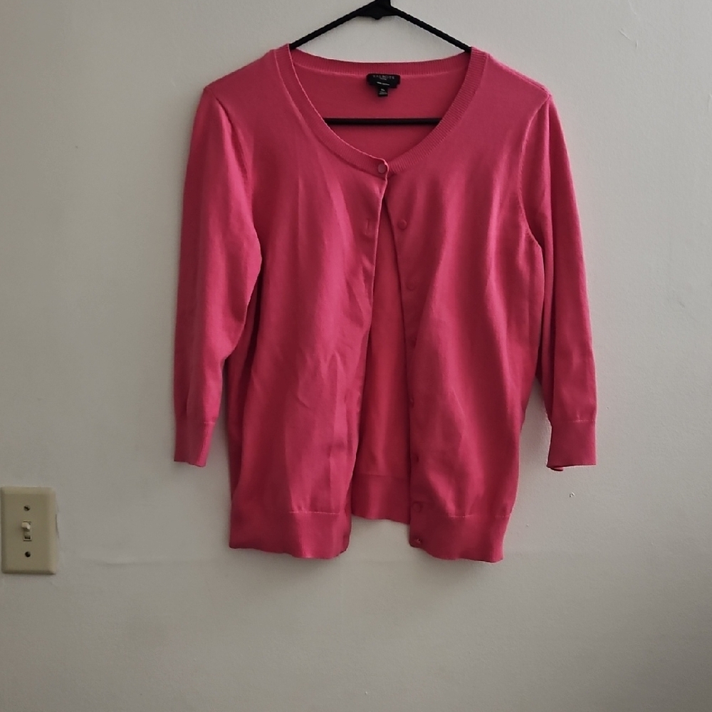 Talbots Vibrant Pink Cardigan‎ Sweater